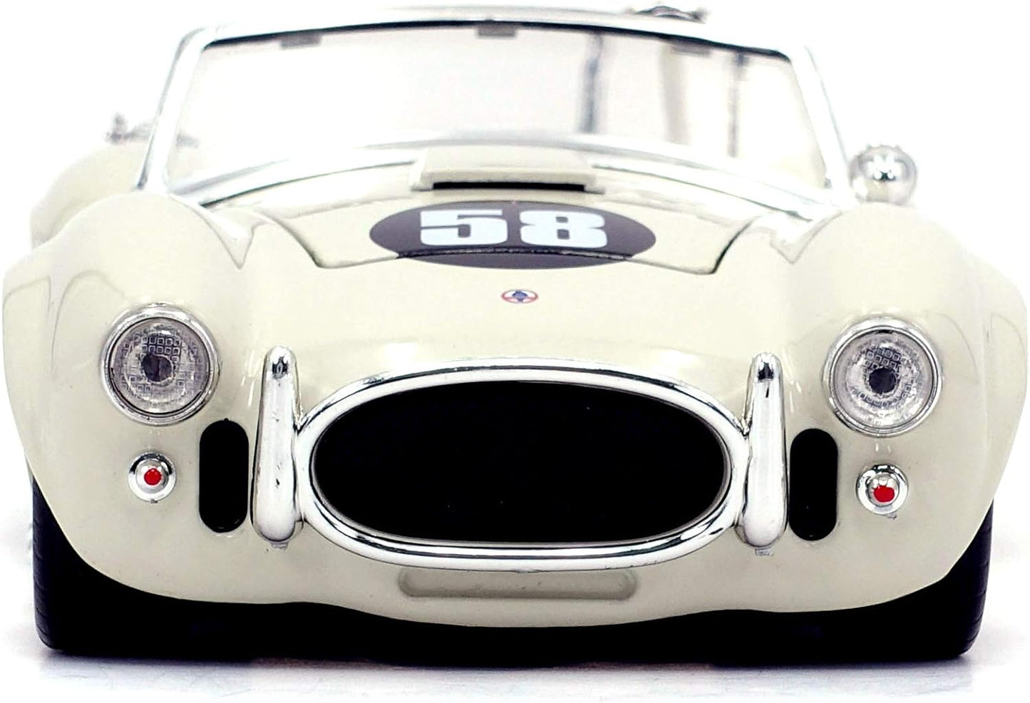 Jada Toys Bigtime Muscle 1:24 1965 Shelby Cobra 427 S/C Die-Cast Car – White