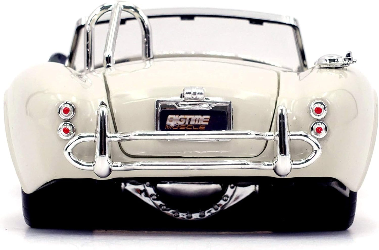 Jada Toys Bigtime Muscle 1:24 1965 Shelby Cobra 427 S/C Die-Cast Car – White