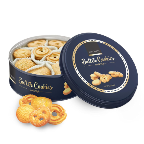 Mattigan's Traditional Danish Butter Cookies 16 Oz Tin