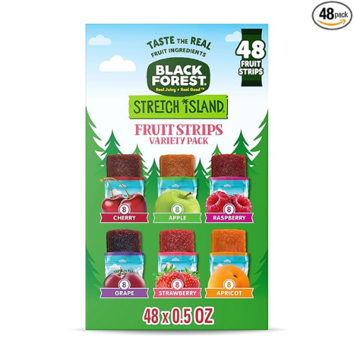 Stretch Island Fruit Strips Variety Pack – 48 Count (No Added Sugar)