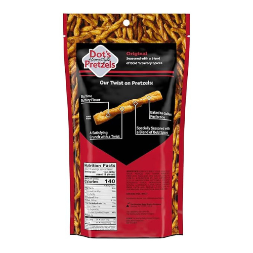 Dot’s Original Seasoned Pretzel Twists – 16 oz Bag