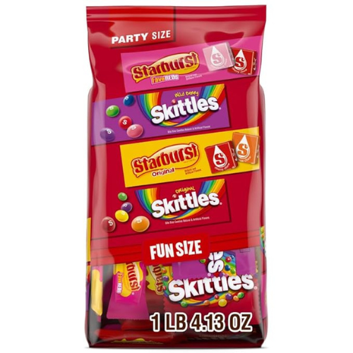 SKITTLES & STARBURST Halloween Candy Mix – 20.13oz, Fun Size
