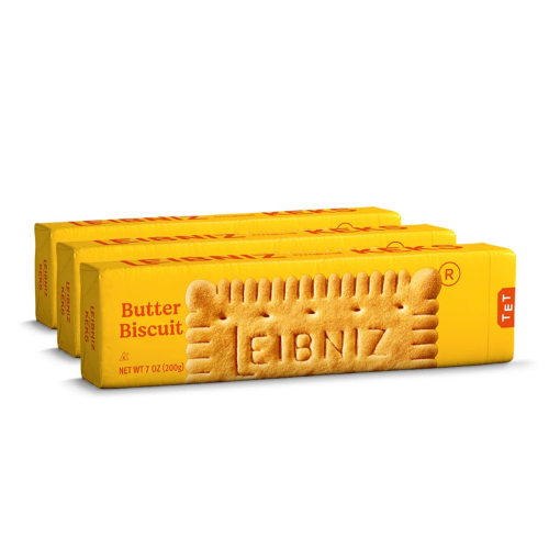 Bahlsen Leibniz Butter Biscuit Cookies 3 Boxes , Original Buttery 7 oz Each