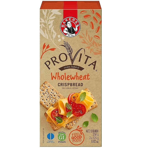 Bakers Provita High Fibre Wholewheat Crackers  Keto Friendly , 9 oz