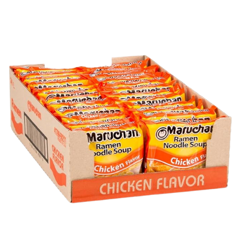 Maruchan Ramen Chicken – 24-Pack Instant Noodles (3 oz Each)