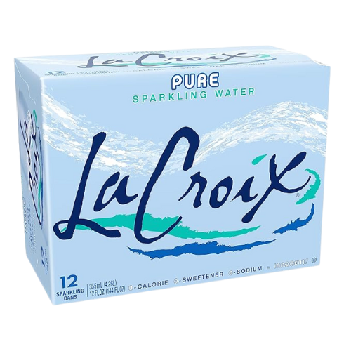 LaCroix Sparkling Water – Pure, 12oz × 12 Cans