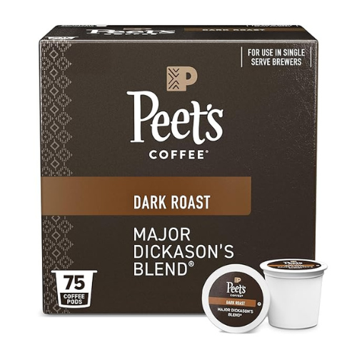 Peet’s Coffee Pods – Major Dickason’s Blend, Dark Roast, 75 Ct