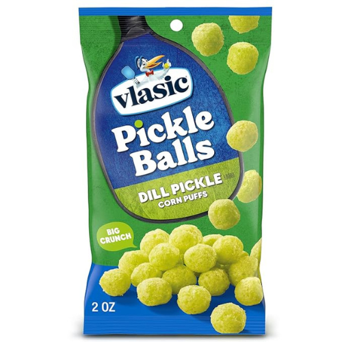 Vlasic Pickle Balls – Dill Flavored Corn Puffs, 2 oz Bag