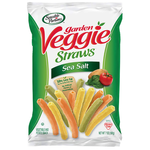 Sensible Portions Garden Veggie Sea Salt Straws 7 oz