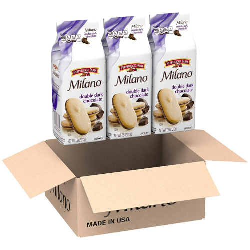 Pepperidge Farm Milano Double Dark Chocolate Cookies 3 Bags