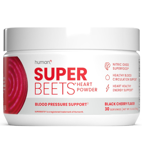 humanN SuperBeets Powder – Heart Health Support, Black Cherry Flavor, 30 Servings