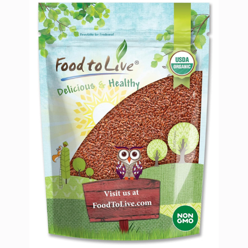 Food to Live Organic Brown Flax Seeds, 5 Pounds