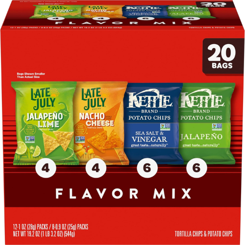 Kettle Brand & Late July Snacks Mix Variety Pack 20 Count