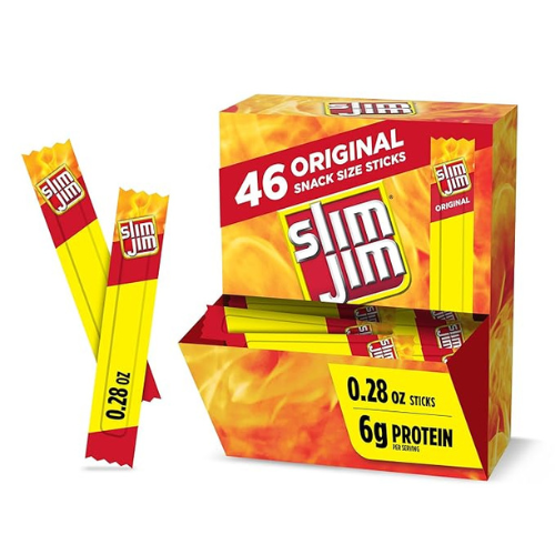 Slim Jim Original Meat Sticks – 46-Pack (0.28 oz Each)