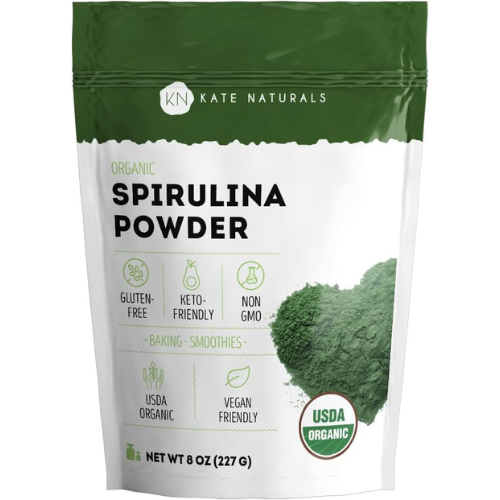 Kate Naturals Organic Spirulina Powder – 8 oz USDA Certified