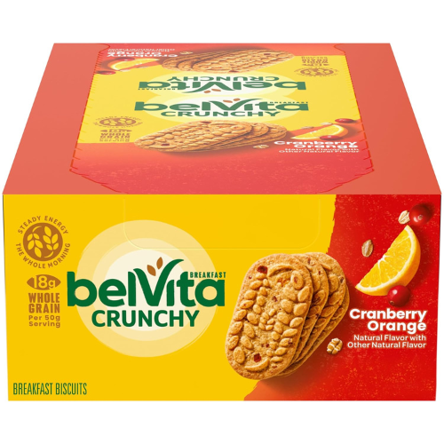 belVita Breakfast Bars Biscuits Cranberry Orange , 8 Packs