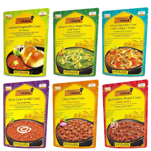 Kitchens of India Ready to Eat Dinner Variety Pack 10oz (6 Pack)