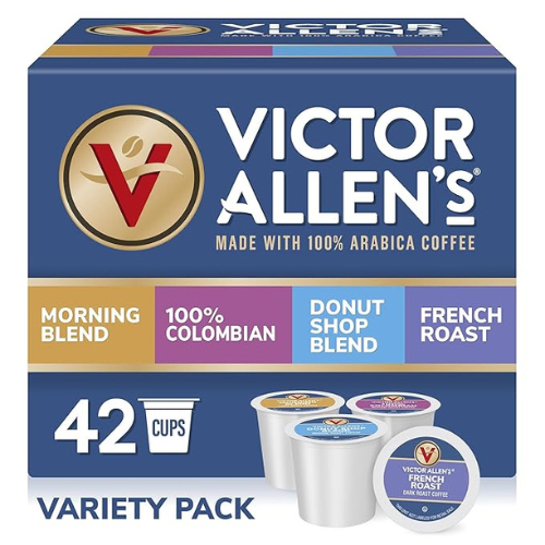 Victor Allen’s Coffee Pods – Variety Pack, 42 Ct, Keurig Compatible