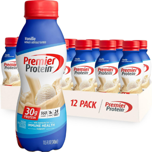 Premier Protein Shake – Vanilla, 30g Protein, 12 Pack