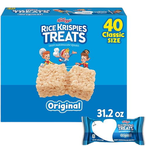 Rice Krispies Treats – Original Marshmallow Bars, 40-Pack (31.2 oz)