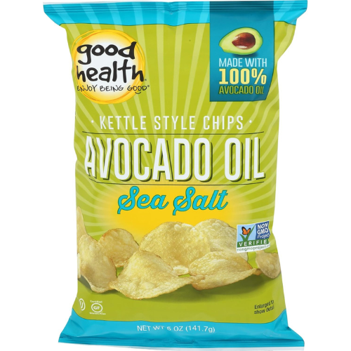 Good Health Kettle Style Chips , Avocado Oil Sea Salt Chips 5 Oz