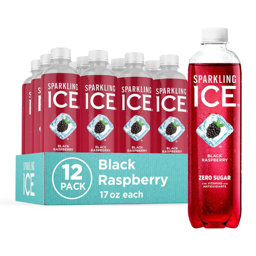 Sparkling Ice Black Raspberry Flavored Sparkling Water, 17 fl oz Bottles 12 Pack