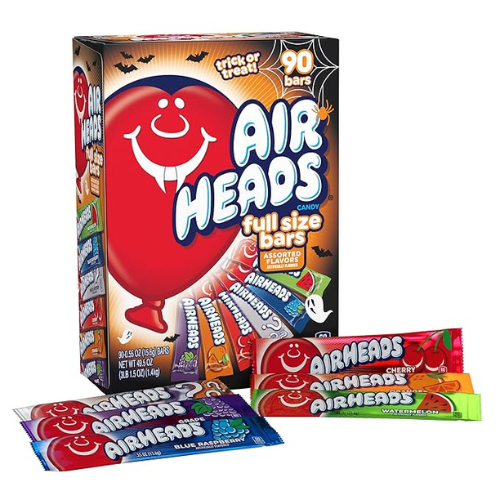 Airheads Halloween Variety Box – 90 Full-Size Taffy Bars