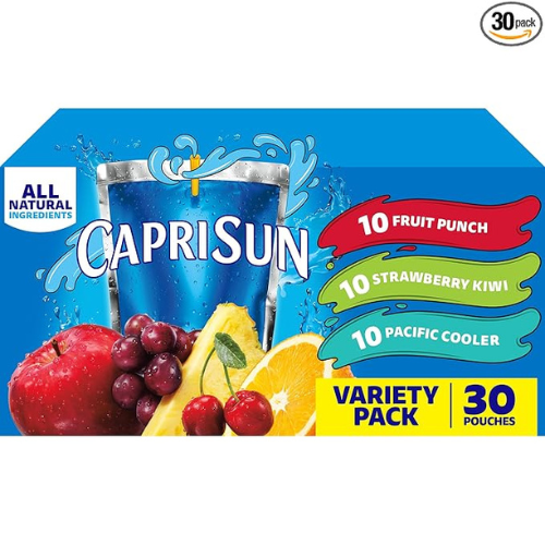 Capri Sun Juice Variety Pack – 30 Pouches (6 fl oz Each)