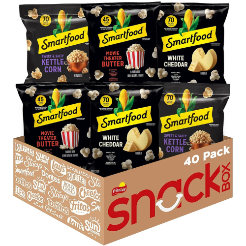 Smartfood Popcorn Variety Pack , 0.5 Ounce (Pack of 40)