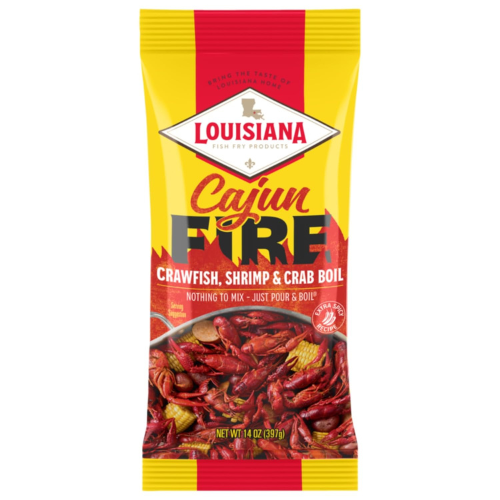 Louisiana Fish Fry Cajun Fire Boil 14oz Bag
