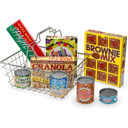 Melissa & Doug Grocery Basket Pretend Play Toy