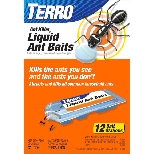 TERRO T300B Liquid Ant Killer Bait Stations – 12 Pack