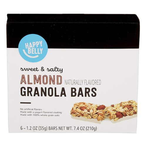 Happy Belly Almond Granola Bars – 6 Pack (1.2 oz Each)