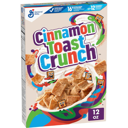 Cinnamon Toast Crunch Breakfast Cereal , Crispy Cinnamon Cereal , 12 oz
