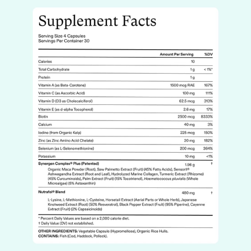Nutrafol Women's Balance – Hair Growth Supplement for Ages 45+, 1-Month Refill Pouch