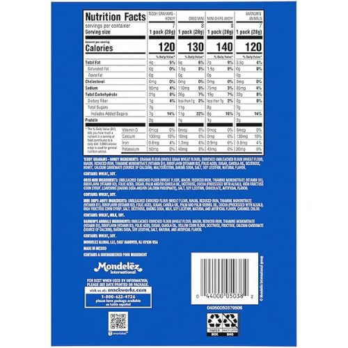 Nabisco Team Favorites Snack Pack – 30 Ct Variety