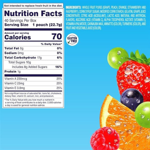 Welch’s Fruit Snacks – Mixed Fruit, 0.8oz × 40 Packs