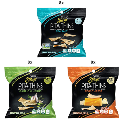 Stacy's Flavored Pita Chips , 1 Ounce (Pack of 24)