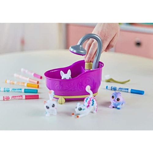 Crayola Scribble Scrubbies Tub Set with 4 Pets Fun Arts & Crafts Gift for Boys & Girls.