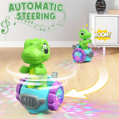 Dinosaur Robot Car Toy with Lights & Music , Fun Birthday & Christmas Gift