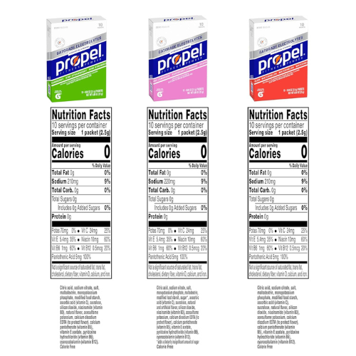 Propel Electrolyte Water Mix Packets , Kiwi Strawberry , 30 Count