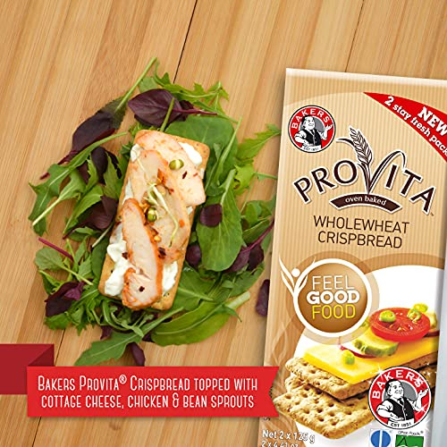 Bakers Provita High Fibre Wholewheat Crackers  Keto Friendly , 9 oz