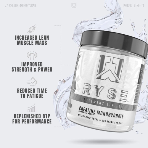 Ryse Element Series Creatine Monohydrate – Perform Better, 60 Servings
