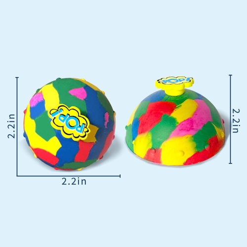 Jumping Bounce Popper Toy – 4 Pack Fidget Game for Kids & Adults, Fun Party Favor and Outdoor Play
