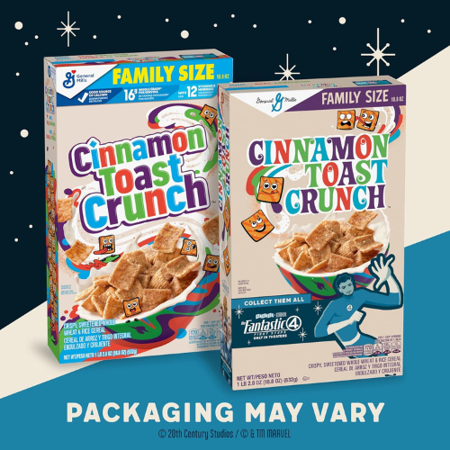 Cinnamon Toast Crunch Breakfast Cereal , Crispy Cinnamon Cereal , 12 oz