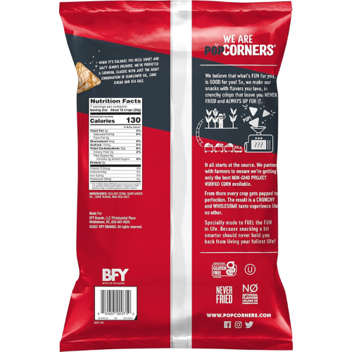 Popcorner Kettle Corn Popped Corn Chips 7 Ounce