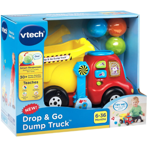 VTech Drop and Go Dump Truck Yellow
