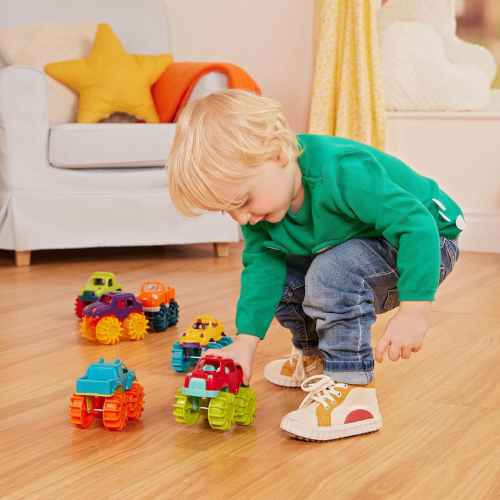 Battat Plastic Toy Cars , 6 Piece.