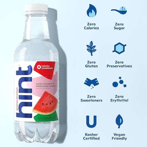 Hint Fruit-Infused Water – Variety Pack, 16 Fl Oz, 12 Bottles