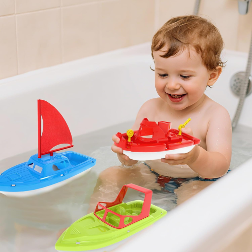 Toy Boats 3 Piece Bath & Pool Water Play Set.